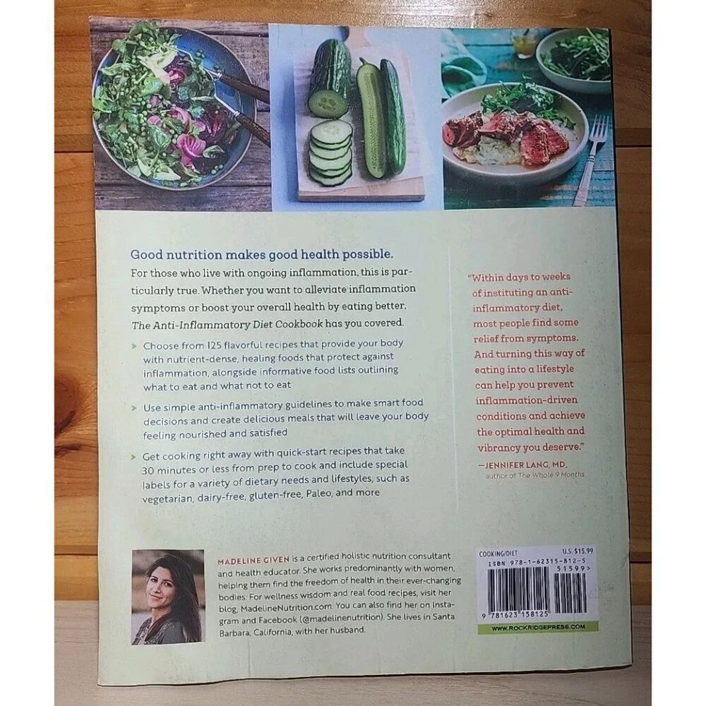 The Anti-Inflammatory Diet Cookbook Madeline Given 2017 Healthy Cooking Good
